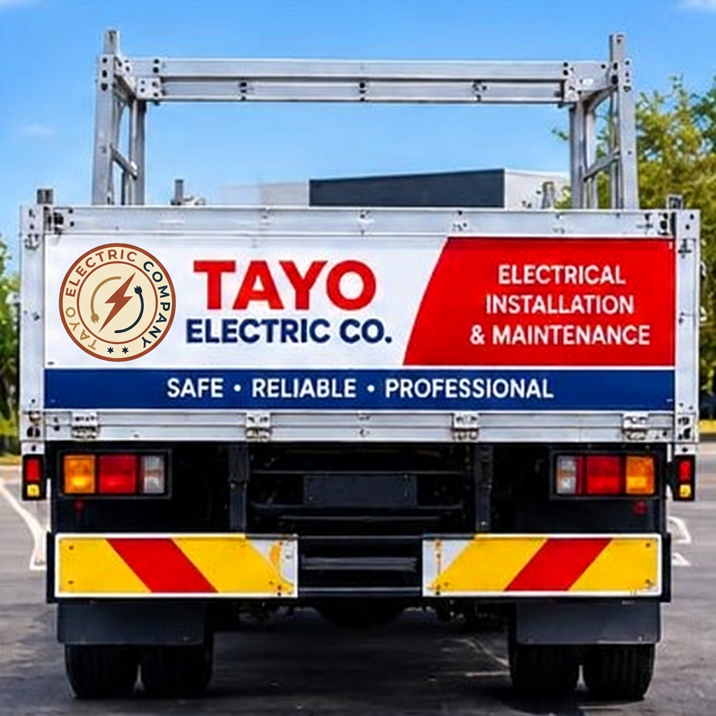 Rear of Tayo Electric service truck
